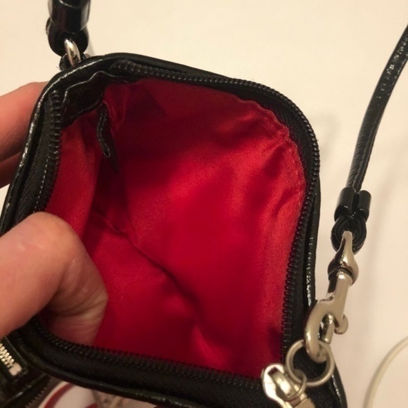 Coach poppy red plaid Tartan rare wristlet